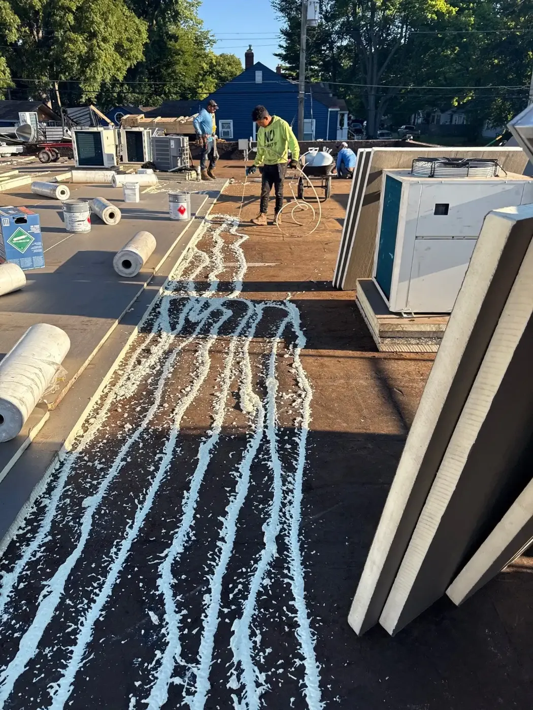 Commercial roofing by Rensselaer Commercial Roofing near Frankfort, IN